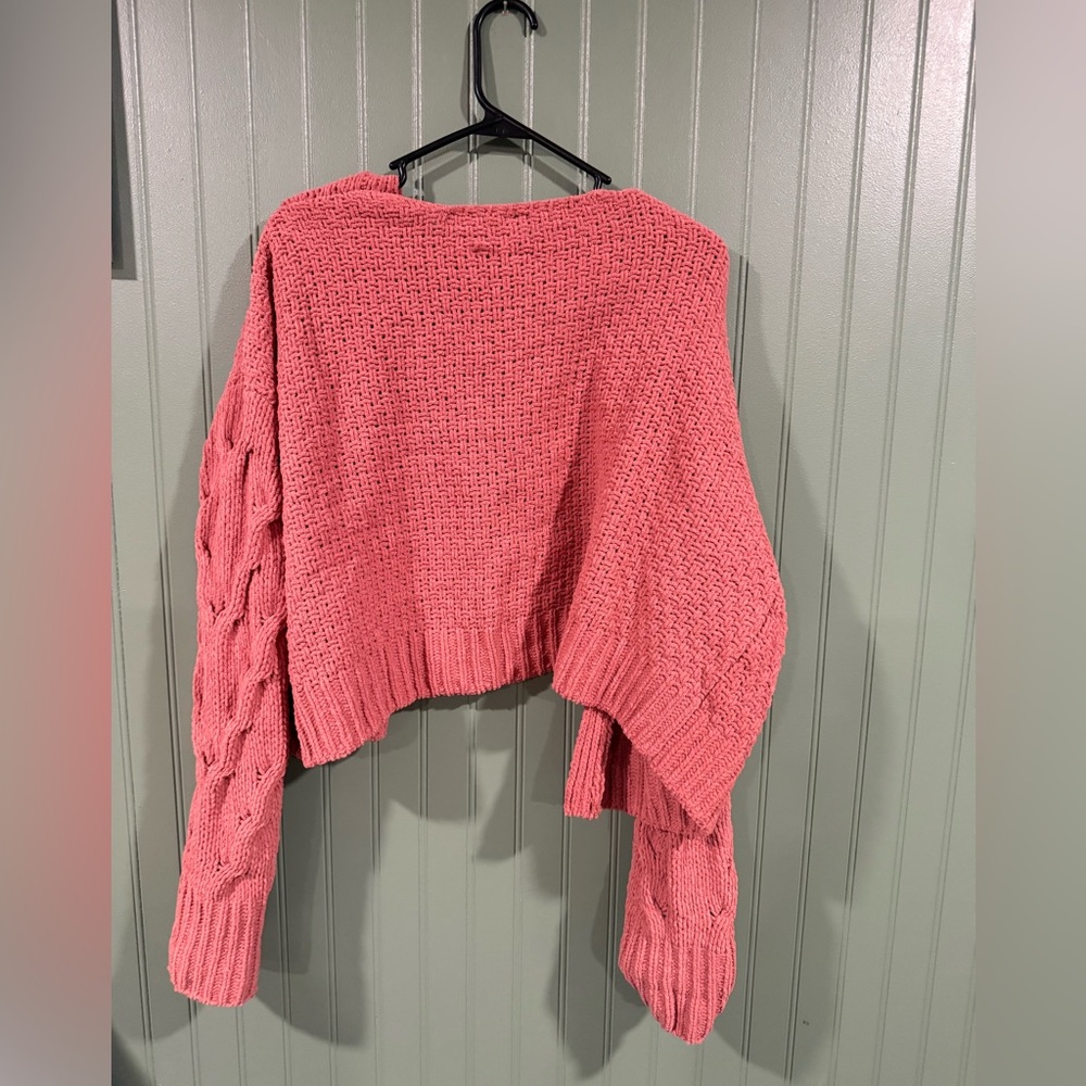 moon & madison Coral Cable Knit Cardigan - Picture 2 of 2